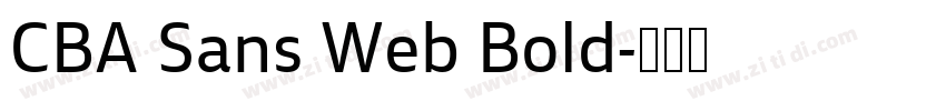 CBA Sans Web Bold字体转换 CBA Sans Web Bold字体转换